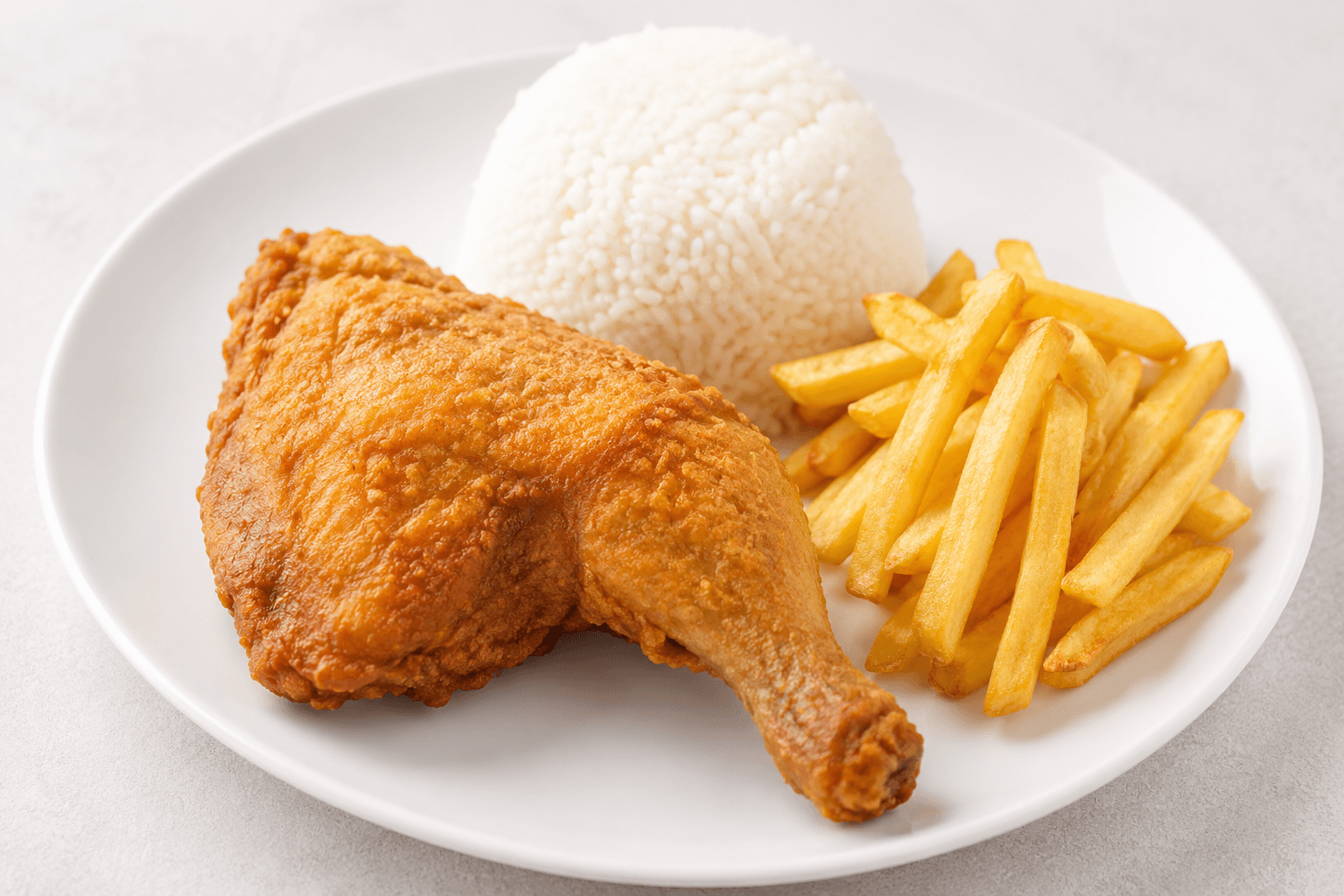 1/4 de Pollo Broaster con guarnición